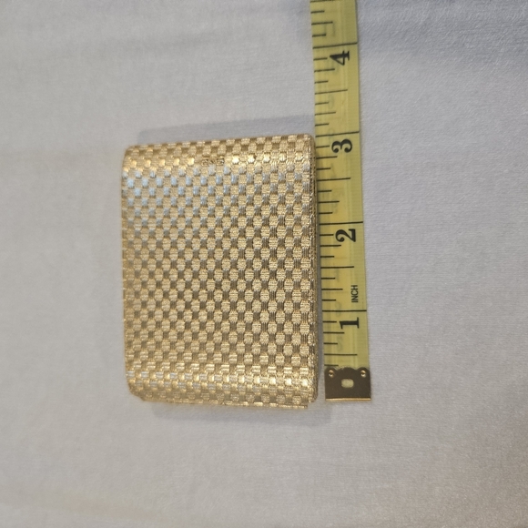 🔥Vintage gold compact mirror case - Picture 7 of 8